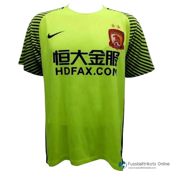 Evergrande Trikot Torwart 2017-18 Grün Fussballtrikots Günstig